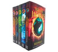 Brian Jacques Redwall Series 5 Books Collection Set (Redwall, Mossflower, Mattimeo, Mariel of Redwall & Martin the Warrior)