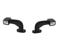 Brian James A-Transporter Trailer LED Stalk Marker Lamp Pair | Red/White/Amber, Earpoint Design, LED Lighting, Trailer Accessory