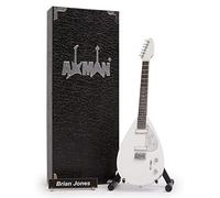 Brian Jones (Rolling Stones) Miniature Guitar Replica - Music Gifts - Handmade Ornamental 1/4 Scale - Display Box, Name Tag and Miniature Guitar Stand Included