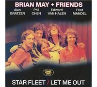 Brian May and Friends Star Fleet / Let Me Out 7" vinyl Europe Emi 2023 Red vinyl