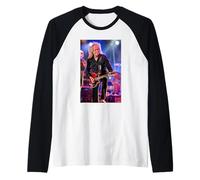 Brian May Guitarist Queen & Adam Lambert By Dick Barnatt Raglan Baseball Tee
