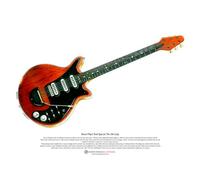 Brian May's Red Special The Old Lady Art Poster A3 Size