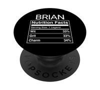 Brian Nutrition Facts Parody Fun Saying PopSockets Adhesive PopGrip