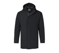 BRIAN OAK LONDON Black Windbreaker Long Jacket (UK, Alpha, XL, Regular, Regular, Blue)