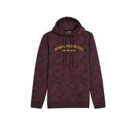 BRIAN OAK LONDON Infinite Possibilities Maroon Fleece Hoodie (UK, Alpha, XL, Regular, Regular, Maroon)