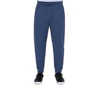 BRIAN OAK LONDON Medium Blue Jogger Pants, Plain Training Joggers with Adjustable Waist & Ribbed Cuffs for Workout and Lounging