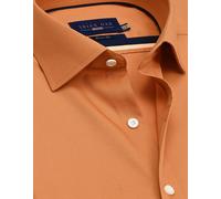 Brian Oak London Men's Easy Iron Rust Formal Shirt in Orange | Size: 17 inches Brian Oak London Orange 17 inches