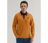 Brian Oak London Men's Mustard Orange Plain Rugby Shirt | Size: Large Brian Oak London Mustard L
