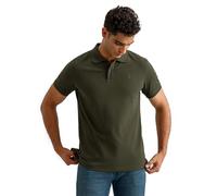 BRIAN OAK LONDON Mens Olive Green Cotton Polo Shirt, 100% Breathable & Anti-Pilling Tennis Shirt, Regular Fit (UK, Alpha, XL, Regular, Regular, Olive Green)