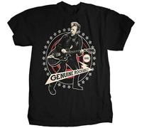 Brian Setzer - Genuine Rockabilly - Mens T Shirt Stray Cats Black