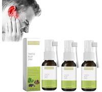 Brianelle Auridrip Tinnitus Relief Spray, Medilisk Tinnitus Relief Spray, Tinnitus Relief for Ringing Ears, Echo Ease Tinnitus Inhaler (3pcs)