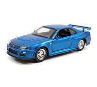Brian's Nissan Skyline GT-R R34 Blue Fast & Furious" Movie 1/32 by Jada 97185"