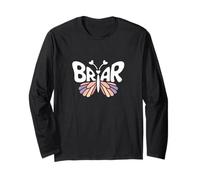 Briar Butterfly - Personalized Cute Name Word Art Long Sleeve T-Shirt