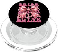 BRIAR Name Coquette Bow Aesthetic for Women Girls PopSockets PopGrip for MagSafe