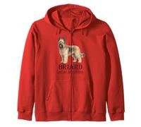 Briard Dog Loyal and Just a Bit Bossy Funny Quote Zip Hoodie