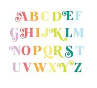 Briartw 1" Height Festive Alphabet Capital Letters Cutting Dies for Card Making DIY Scrapbooking Embossing Die-cuts Craft Cardmaking Template Stencils Handmade Art Decoration Album Cardstock