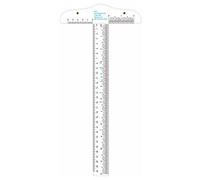 Briartw 1 Piece Acrylic T-Square Ruler T Square Plastic T-Ruler Double Side Measuring for Art Framing and Drafting Crafting Drafting General Layout Work & Scrapbooking,12 Inch/ 30 cm, Transparent