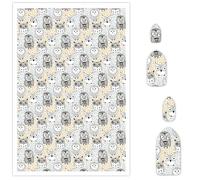 Briartw 10 Sheets Polymer Clay Transfer Paper - Owl Always Love You Pattern - Per Sheet 5.82 x 3.93 inch - Water-Soluble Transfer Sheets Disposable Stickers for DIY Clay Jewelry Earrings Making