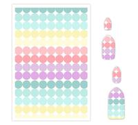 Briartw 10 Sheets Polymer Clay Transfer Paper - Pastel Dot Matrix Pattern - Per Sheet 5.82 x 3.93 inch - Water-Soluble Transfer Sheets Disposable Stickers for DIY Clay Jewelry Earrings Making