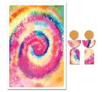Briartw 10 Sheets Polymer Clay Transfer Paper - Tie - Dye Swirl Spectacle Pattern- Per Sheet 5.82 x 3.93 inch - Water-Soluble Transfer Sheets Disposable Stickers for DIY Clay Jewelry Earrings Making