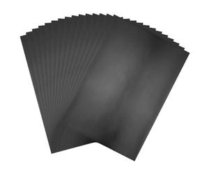 Briartw 100 Sheets Black Hot Foil Paper,20x29cm Toner Reactive Foil Hot Stamping Foil Paper by Laser Printer and Laminator for Scrapbooking Craft Cardmaking DIY Album Decoration