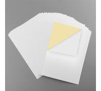 Briartw 100 Sheets/Pack Masking Sheets Stamping Masking Paper for Positioning Stamps, Repositionable Low-Tack Adhesive Sheets, Stamp and Die Paper Masks -Size: 14.8x21cm/5.83x8.27inch