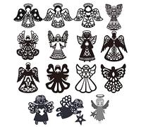 Briartw 15pcs Angel Cutting Dies,Angel Blessings Metal Stencil for Cards Making,DIY Scrapbook,Handmade Invitation Card Postcard,Release Stress,Embossing Decoration Crafts Tool