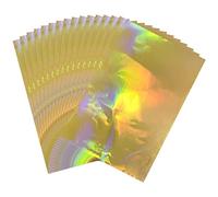 Briartw 20x29cm Holographic Gold Hot Foil Paper 50 Sheets Pack Toner Reactive Foil Hot Stamping Foil Paper by Laser Printer and Laminator for Scrapbooking Craft Cardmaking DIY Album Decoration