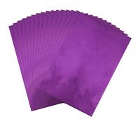 Briartw 20x29cm Purple Hot Foil Paper 50 Sheets Pack Toner Reactive Foil Hot Stamping Foil Paper by Laser Printer and Laminator for Scrapbooking Craft Cardmaking DIY Album Decoration