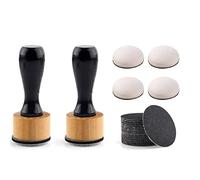 Briartw 26 PCS,2 PCS Mini Ink Blending Tool,4pcs Domed Foams and 20 Pieces Sanding Disks,Round Replacement Medium-Grit Sandpaper Provides The Ideal Friction to Work On Cardstock, Chipboard, Wood