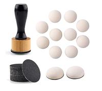 Briartw 33 PCS,Mini Ink Blending Tool,12pcs Domed Foams and 20 Pieces Sanding Disks Set,Round Replacement,Medium-Grit Sandpaper Provides The Ideal Friction to Work On Cardstock, Chipboard, Wood