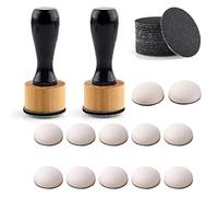 Briartw 36 PCS,2 PCS Mini Ink Blending Tool,14pcs Domed Foams and 20 Pieces Sanding Disks,Round Replacement Medium-Grit Sandpaper Provides The Ideal Friction to Work On Cardstock, Chipboard, Wood