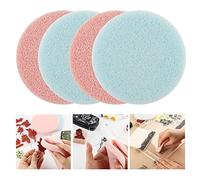 Briartw 4 Pcs/Set Stamp Scrubber,Stamp Cleaning Sponge,Ink Removing Tool,Applicable to Clean Clear Stamp,Acrylic Blocks,Red Rubber Stamps,Stamp Positioners,Work Surface