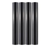 Briartw 4 Rolls Glimmer Hot Foil Roll Bundle for Crafts,Black Heat Activated Foil for Glimmer Hot Foil System/Heat Foil Pen,5.9inx16.4ft Heat Transfer Foil Roll,Foil Transfer Sheets