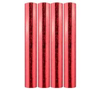 Briartw 4 Rolls Glimmer Hot Foil Roll Bundle for Crafts,Crimson Stars Heat Activated Foil for Glimmer Hot Foil System/Heat Foil Pen,5.9inx16.4ft Heat Transfer Foil Roll,Foil Transfer Sheets