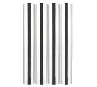 Briartw 4 Rolls Glimmer Hot Foil Roll Bundle for Crafts,Silver Heat Activated Foil for Glimmer Hot Foil System/Heat Foil Pen,5.9inx16.4ft Heat Transfer Foil Roll,Foil Transfer Sheets