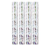 Briartw 4 Rolls Prism Glimmer Hot Foil Roll Bundle for Crafts,Heat Activated Foil for Glimmer Hot Foil System/Heat Foil Pen,6inx9.84ft Heat Transfer Foil Roll,Foil Transfer Sheets