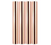 Briartw 4 Rolls Rose Gold Glimmer Hot Foil Roll Bundle for Crafts,Heat Activated Foil for Glimmer Hot Foil System/Heat Foil Pen,6inx9.84ft Heat Transfer Foil Roll,Foil Transfer Sheets