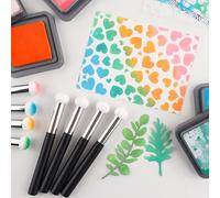 Briartw 8 Pcs/Pack Sponge Applicators, Mini Paper Pouncers for Card Making,Blending Card Making Crafting Tools,Perfect Companion for Inking Needs.