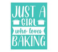 Briartw Baking,Word Phrase Silkscreen Stencil,Reusable Self-Adhesive Silk Screen Printing, Flower Sentiments for Home Decor/Printing on Wood/Fabric/Wall/Cup/Plate/Glass/Paper,8.5x11 inch