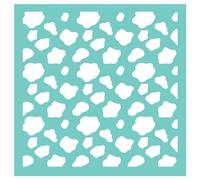 Briartw Cow Pattern Silkscreen Stencil 12x12" Reusable Self-Adhesive Mesh Stencils Silk Screen Stencil Printing for Polymer Clay Home Decoration Printing on Wood Fabric Wall Cup Plate Glass