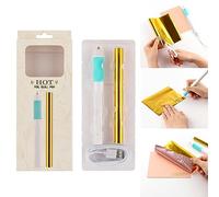 Briartw Craft Pen Tool,Heated Foil Pens & Gold Glimmer Hot Foil Roll Sets,Heat Active Pen-USB-5V,Write, Draw, Trace, and Stencil Your Way to Shiny Foiled Beauty On Paper, Wood, Leather