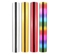 Briartw Glimmer Hot Foil Roll Bundle for Crafts,4 Rolls Heat Activated Foil for Glimmer Hot Foil System/Heat Foil Pen,5.9inx16.4ft Heat Transfer Foil Per Roll,Foil Transfer Sheets