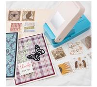 Briartw Large Square Postage Stamp Punch - 1.5 X 1.5 inch Jumbo Craft Punch for Scrapbooking, Card Making, Junk Journaling and DIY Paper Crafts - Stamp Puncher - Arts Crafts Supplies