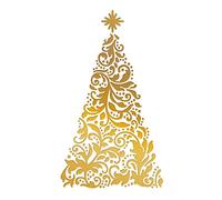 Briartw Metal Hot Foil Plate - Christmas Celebration Words Season's Greetings Stencil Hot Foil Stamp for Cards DIY Scrapbooking Embossing Handmade Craft