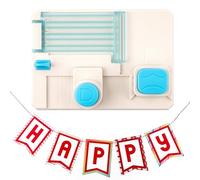 Briartw Mini Alphabet Punch Board for DIY Craft - Create 1.5"x2.5"Letters, Numbers & Punctuation | Scrapbooking,Card Making,Party Banners,Kids Crafts | Includes Step-by-Step Manual Portable 6"x4.25"