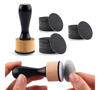 Briartw Mini Ink Blending Tool and 60 Pieces Sanding Disks,Round Replacement Medium-Grit Sandpaper Provides The Ideal Friction to Work On Cardstock, Chipboard, Wood,Remove Bits of Color or Paper