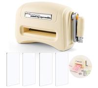 Briartw Mini Manual Die Cutting and Embossing Machine,Die Cut Machine for Crafts,Mini Die Cutting Machine and 2 Pair Small Cutting Pads,Beige Manual Embossing Machine