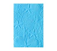 Briartw Ocean Wonders 3D Embossing Folder,Create Stunning Textured Backgrounds for Card Making and Scrapbooking & Other Paper Craft Album Stamps DIY Decoration,Clear Plastic Texture Fades Template