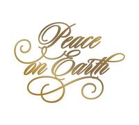 Briartw 'Peace on Earth' Hot Foil Plate for Card Making,Compatible with Most Foil Press Machines | Craft Foil Stamping Plate for Elegant Embellishments